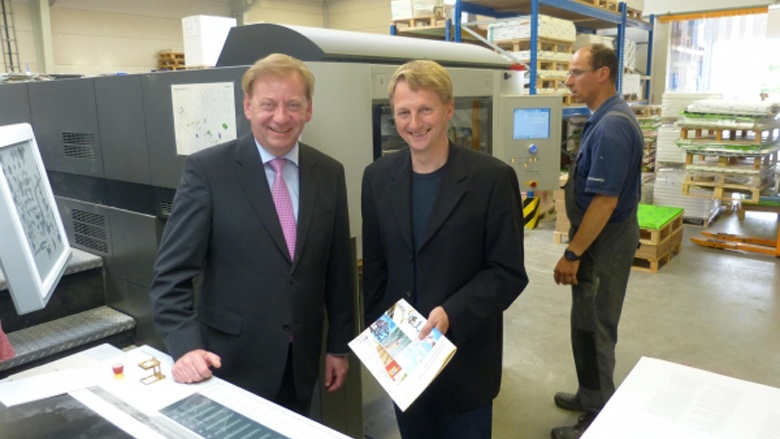 Ingo Gädechens, MdB, Olaf Eggers (Inhaber Druckerei Eggers) Ingo Gädechens, MdB, Olaf Eggers (Inhaber Druckerei Eggers)