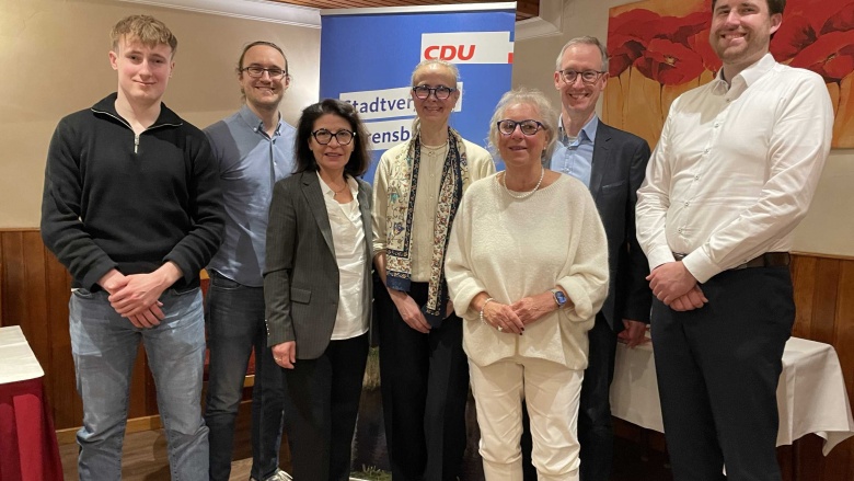 Von links nach rechts: Frederic Mai, Nils Warnick, Silvia Soto de Hugo, Janne Bollingberg, Carola Behr, Maik Neubacher u. Florian Ziegler