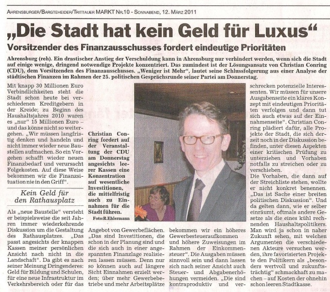 Ahrensburger Finanzen