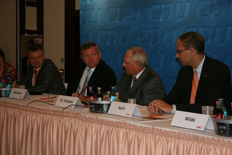 Besuch von Finanzminister Schäuble