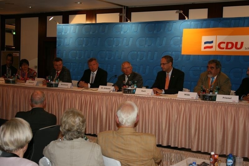 Besuch von Finanzminister Schäuble