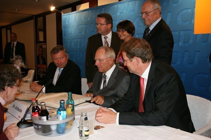 Besuch von Finanzminister Schäuble