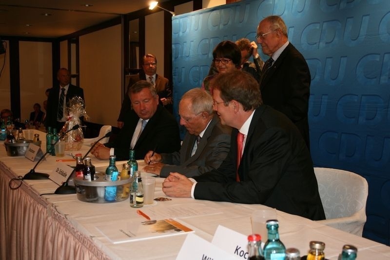 Besuch von Finanzminister Schäuble