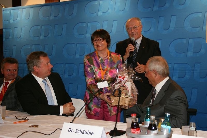 Besuch von Finanzminister Schäuble