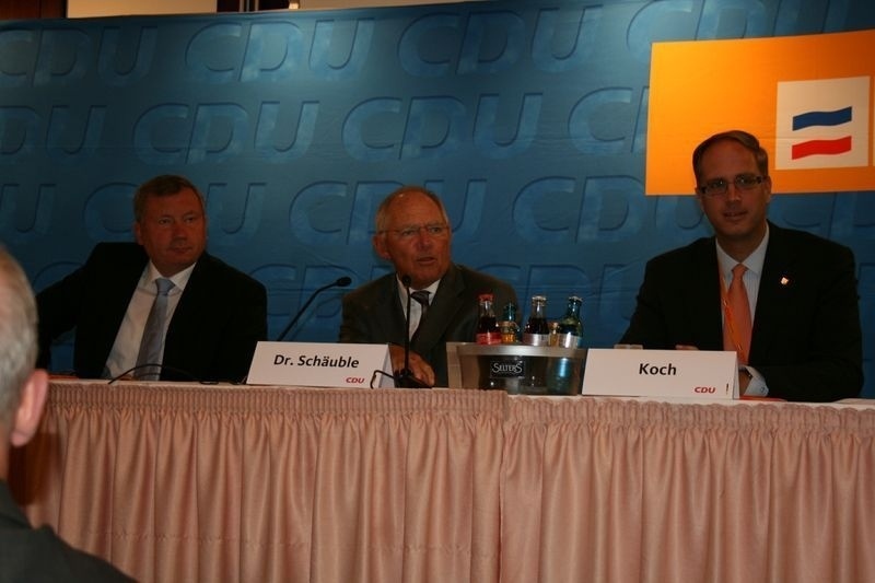 Besuch von Finanzminister Schäuble