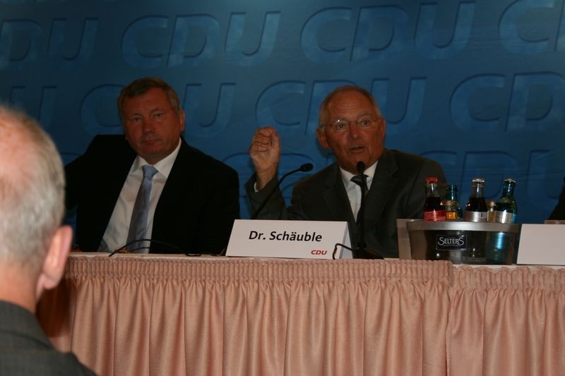 Besuch von Finanzminister Schäuble