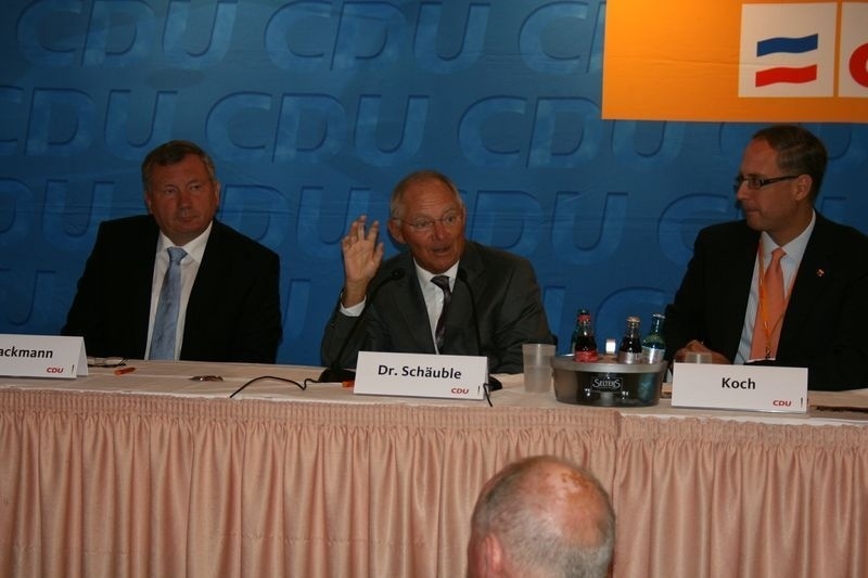 Besuch von Finanzminister Schäuble