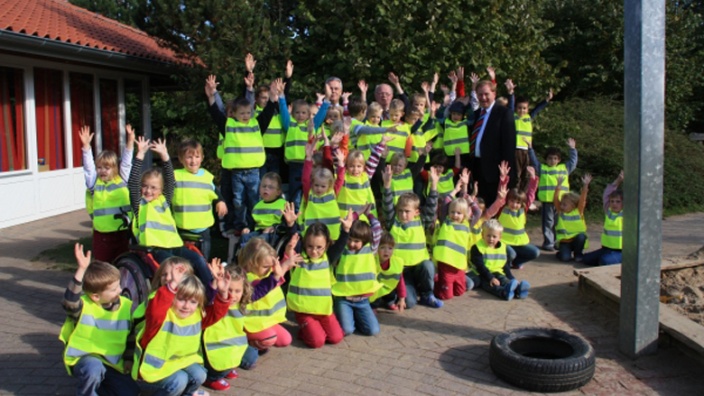 Ingo Gädechens im Integrationskindergarten Kastanienhof