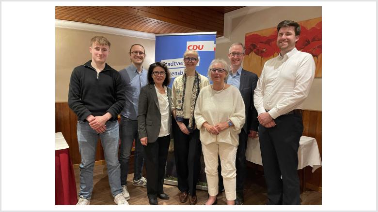 Von links nach rechts: Frederic Mai, Nils Warnick, Silvia Soto de Hugo, Janne Bollingberg, Carola Behr, Maik Neubacher u. Florian Ziegler