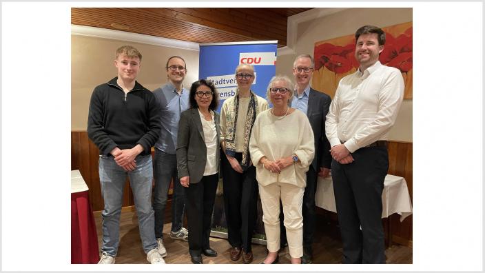 Von links nach rechts: Frederic Mai, Nils Warnick, Silvia Soto de Hugo, Janne Bollingberg, Carola Behr, Maik Neubacher u. Florian Ziegler